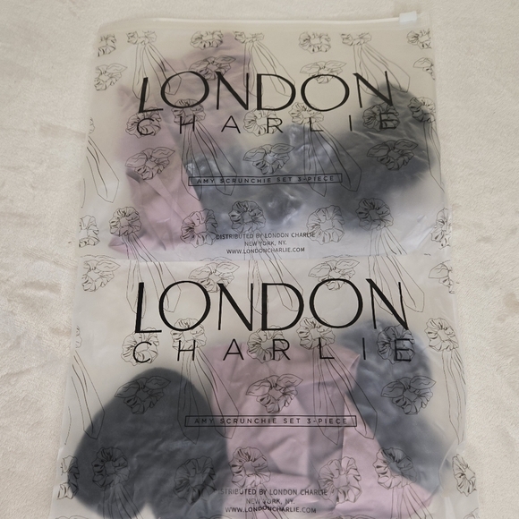(2) London Charlie Amy 3-Piece Scrunchie Sets - Picture 2 of 6